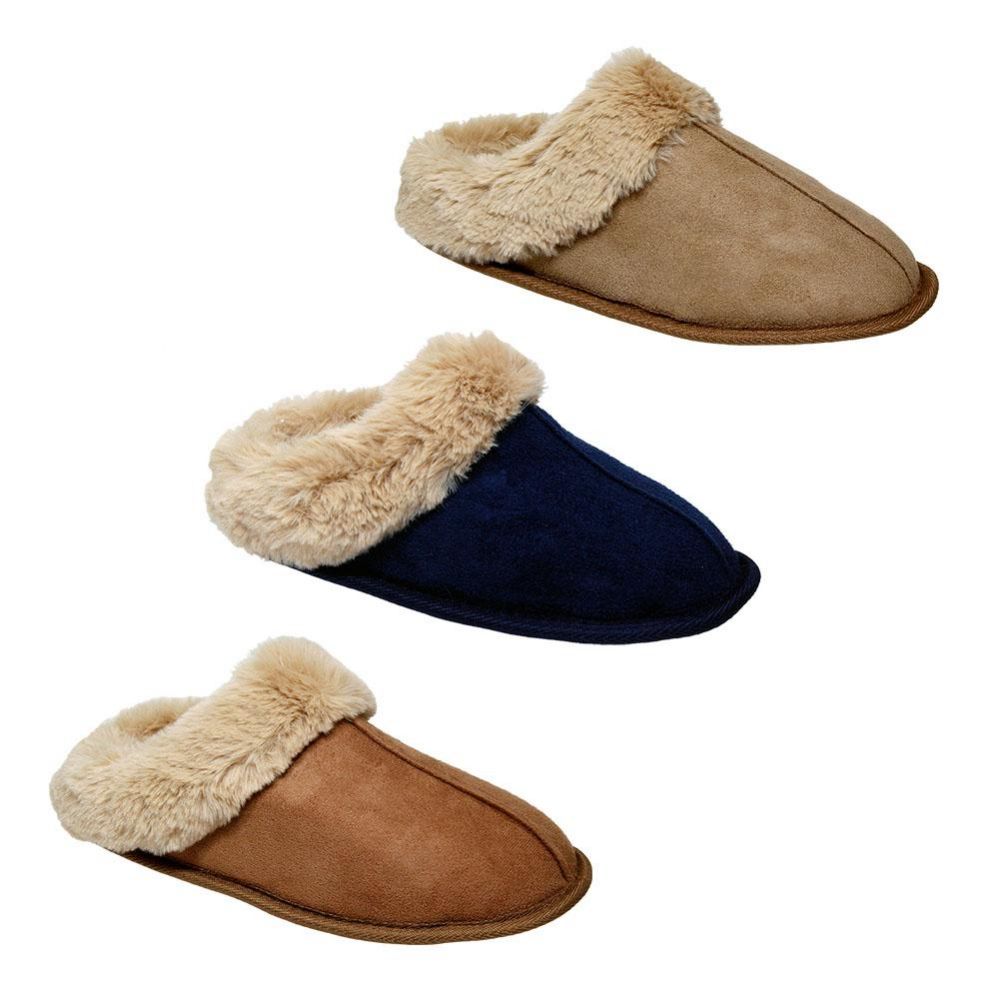 lined house slippers
