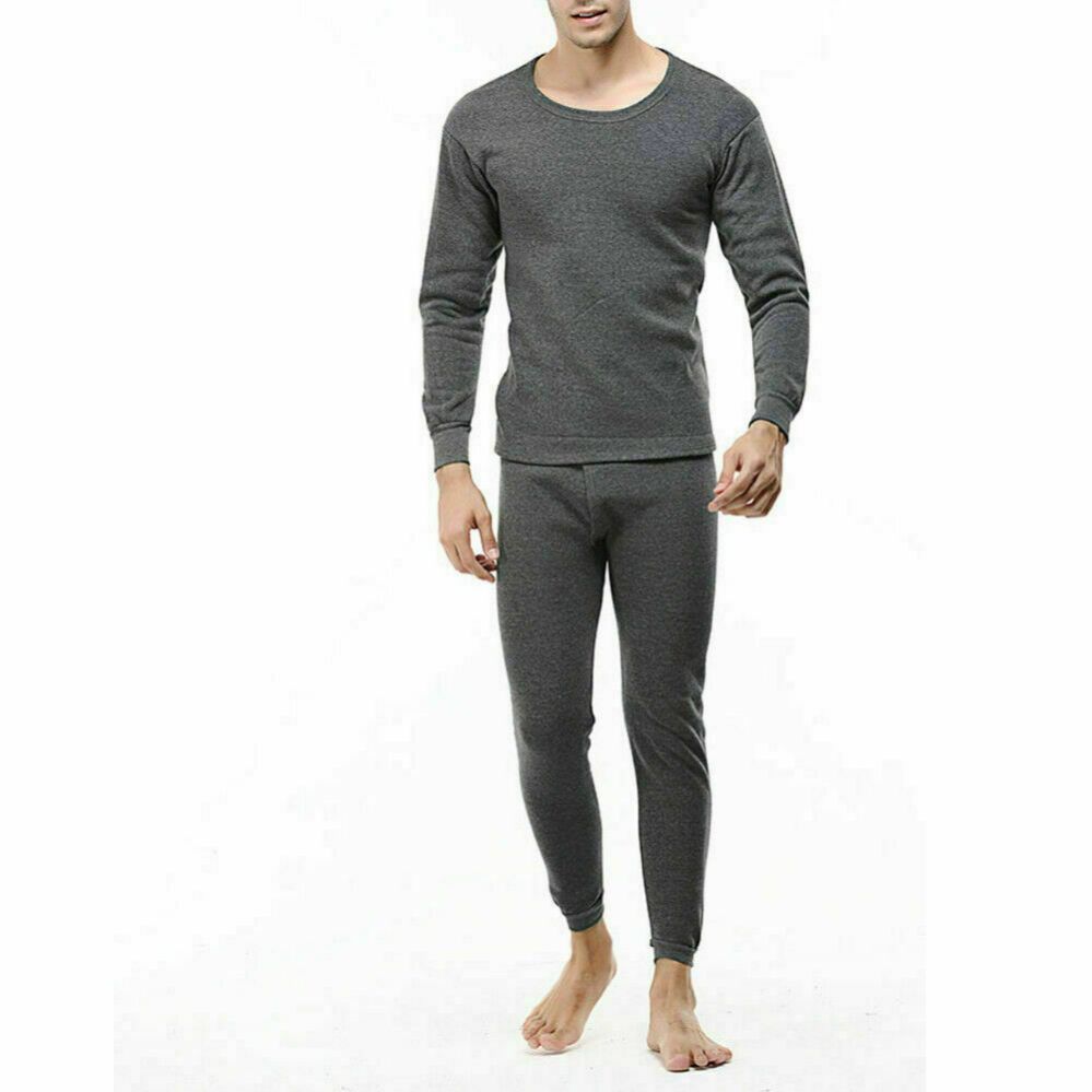 24 Units of Men Thermal Set's In Charcoal With Brushed Fleece Lining ...