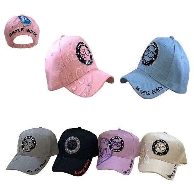 36 Units of Myrtle Beach Shadow Base Ball Cap Baseball Caps & Snap