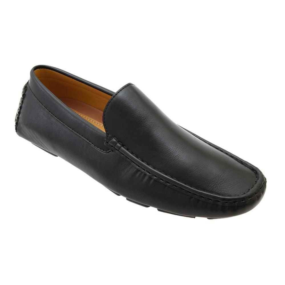 12 Units of Mens Loafer Driver Shoes In Black Men's Shoes at