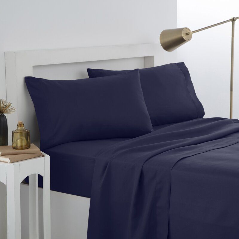 12 Units of Martex Twin Fitted Sheet In Navy Sheet Sets at