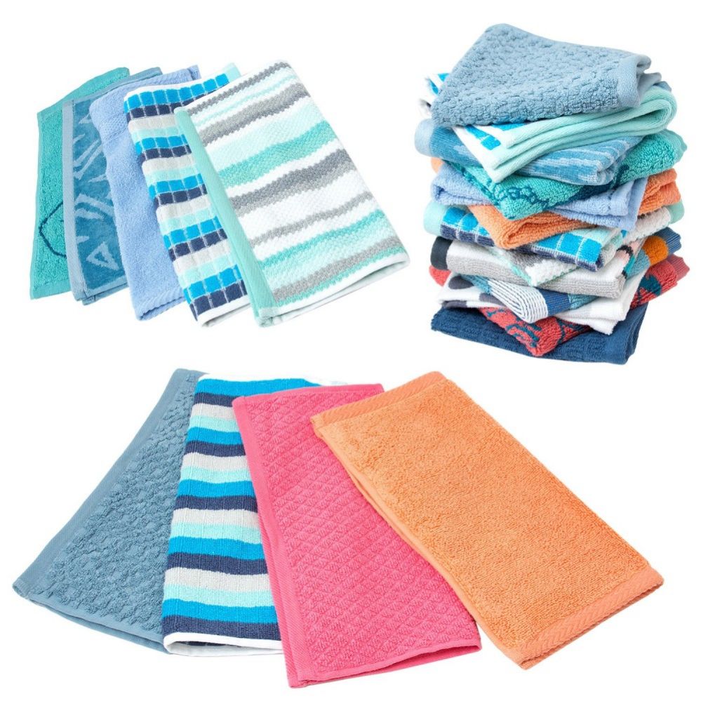 288 Units of Closeout Hand Towels In Assorted Colors And Patterns