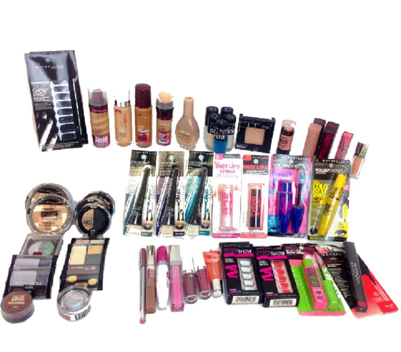 50 Units of Wholesale Assorted Maybelline Cosmetics Cosmetics at
