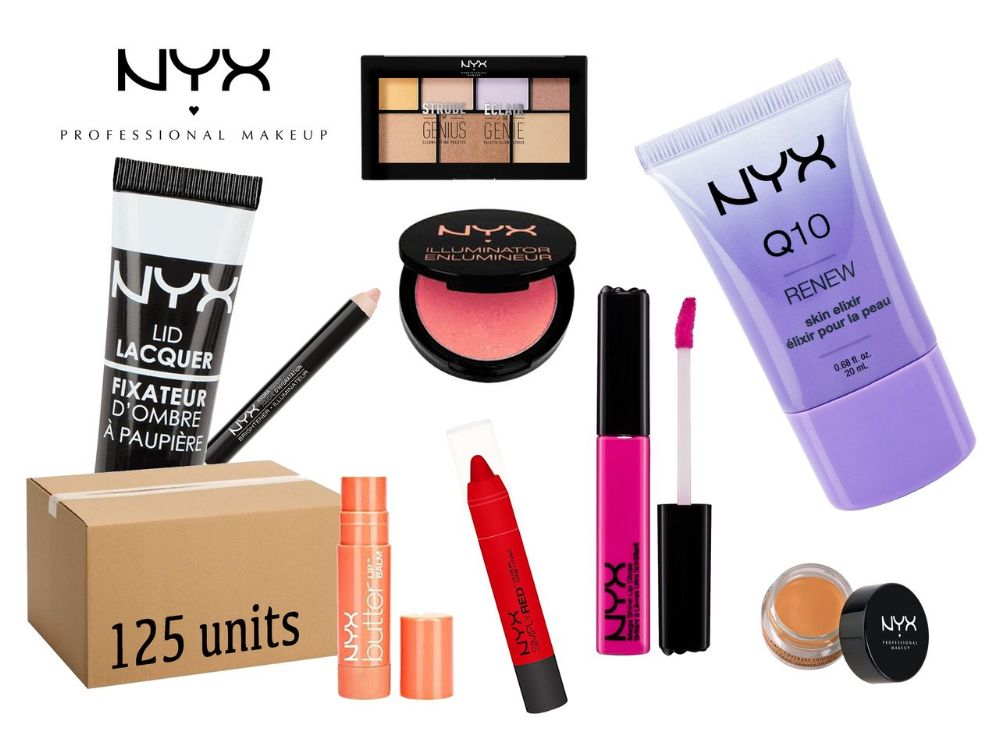 125 Units of Wholesale Nyx Cosmetics Cosmetics at