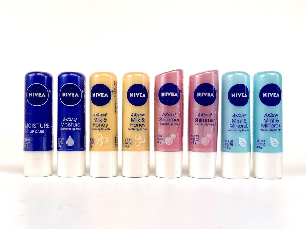 50 Units of Wholesale Nivea Lip Care Assortment Lip Gloss at
