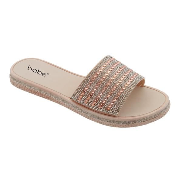 rose gold slides shoes