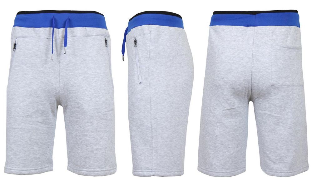 men's fleece jogger shorts