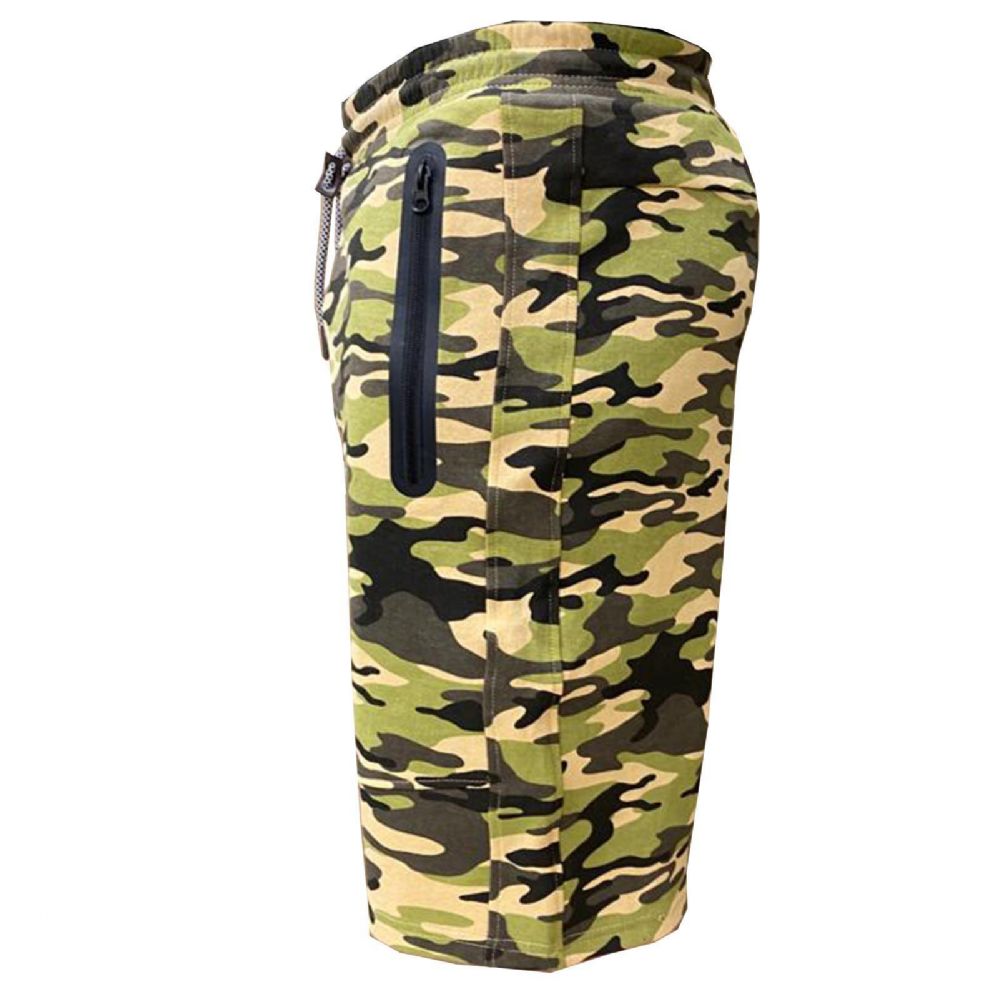 men's tech jogger shorts with zipper side pockets