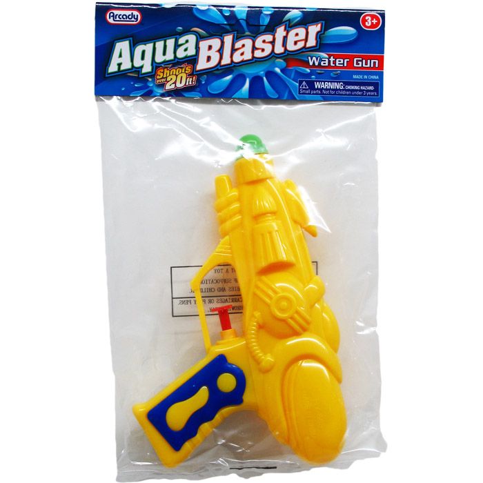48 Units of 7" Water Gun In Poly Bag W/ Header, 3 Assrt Clrs Water