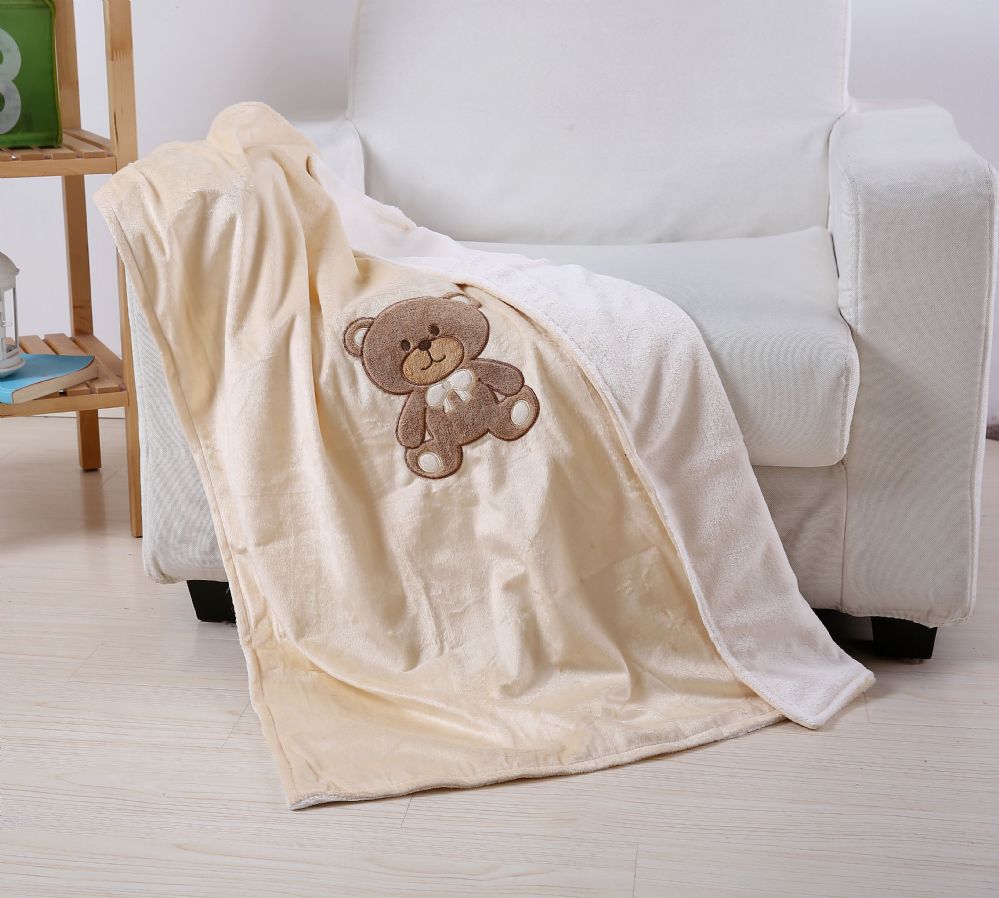 teddy and blanket