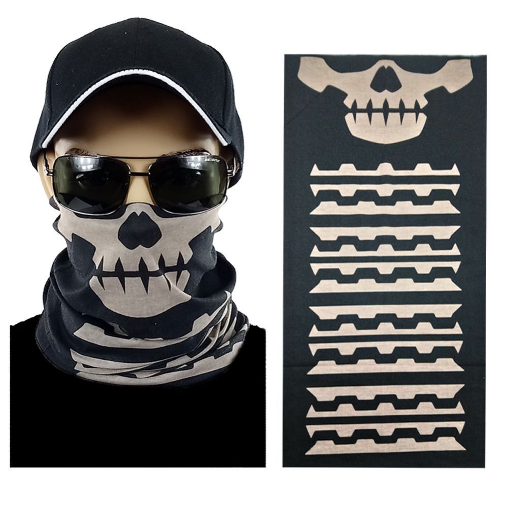 20 Units of Skull Multi Function Seamless Tube Bandana Face Mask at