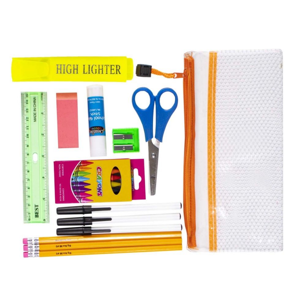 12 Units of Home School Supply Kit 18 Piece Distance Learning Kit