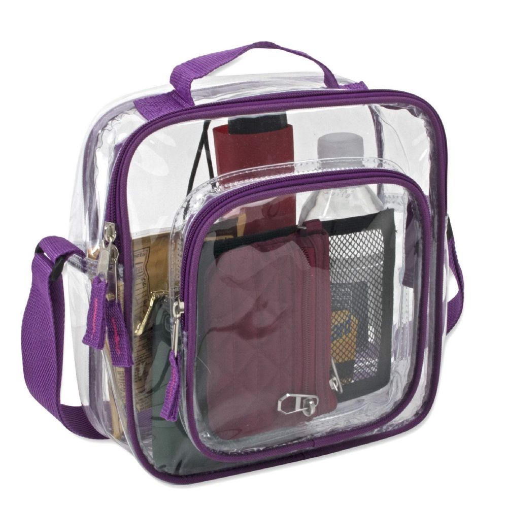 24 Units of Clear Toiletry Bag In Pink Cosmetic Cases at