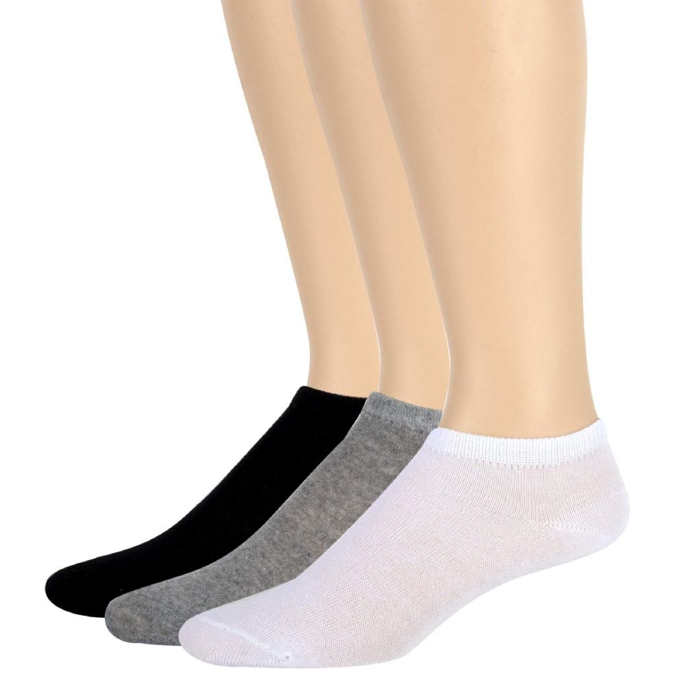 120 Units of Women's Cotton Ankle Socks Solid Colors Womens Ankle