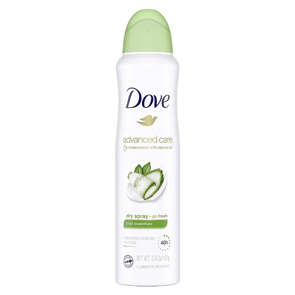 24 Units of Dove Spray Antiperspirant Cucumber And Green Tea