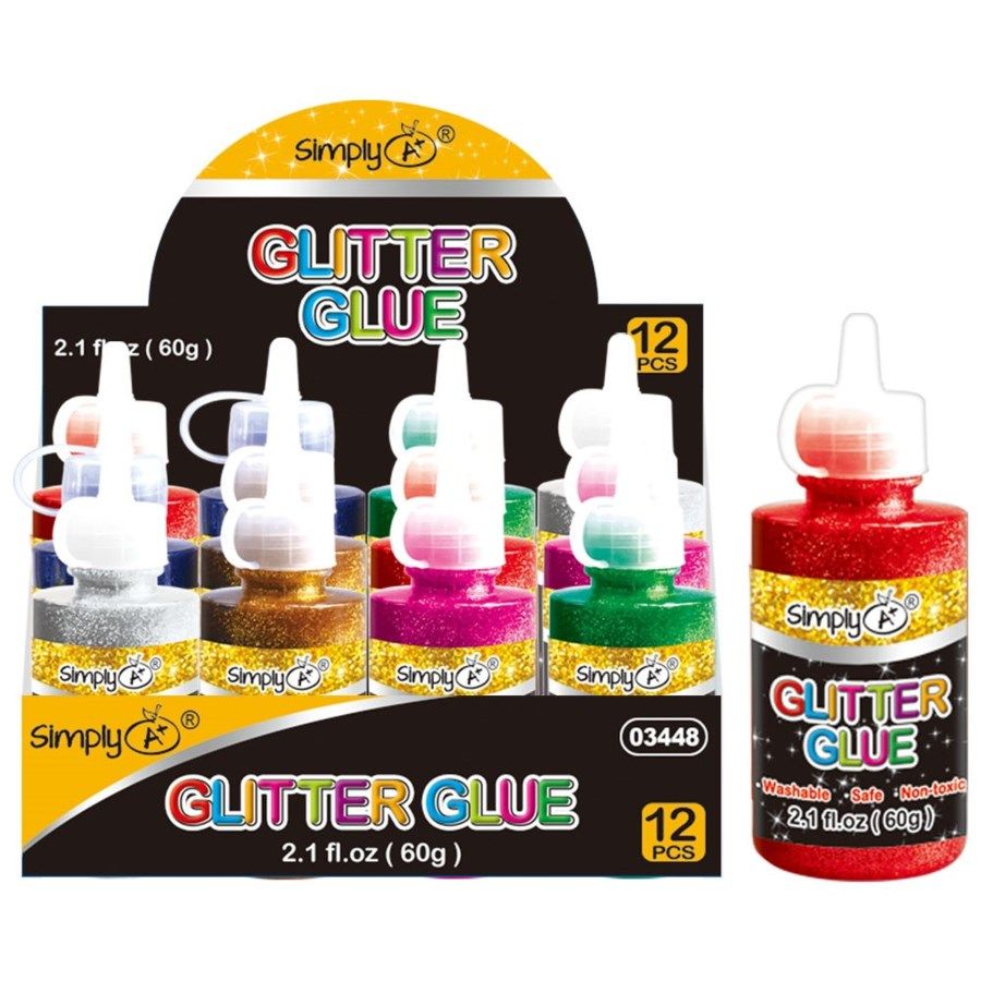 48 Units of Glitter Glue Craft Glue & Glitter at