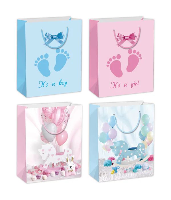 144 Units of Baby Gift Bag Gift Bags Baby at