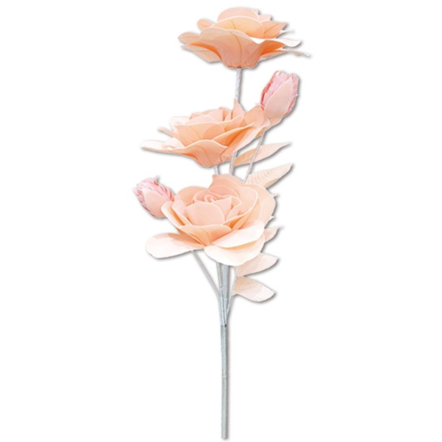 24 Units of Foam Flower In Peach Artificial Flowers at