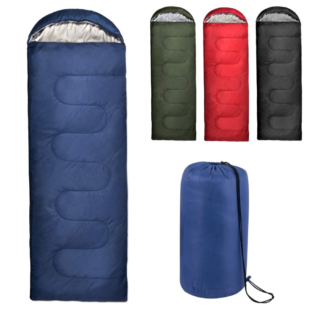 20 Units of Deluxe Sleeping Bags Assorted Colors Sleep Gear at