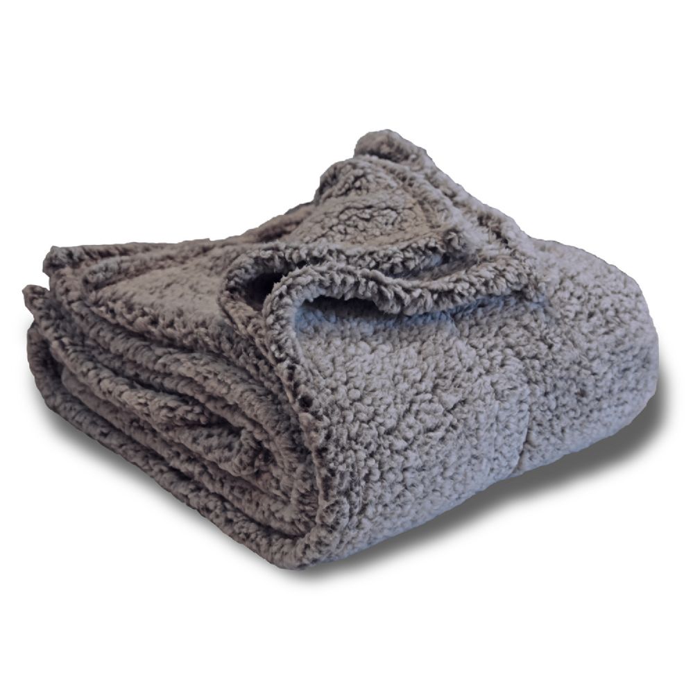 18 Units of 50x60 Frosted Sherpa Blanket Fleece & Sherpa Blankets