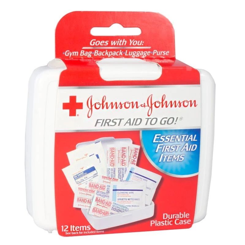48 Units of Johnson & Johnson First Aid Kit 12 Piece Set First Aid