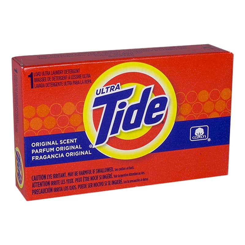 156 Units of Travel Size Tide Detergent 1.4 oz. Laundry Detergent