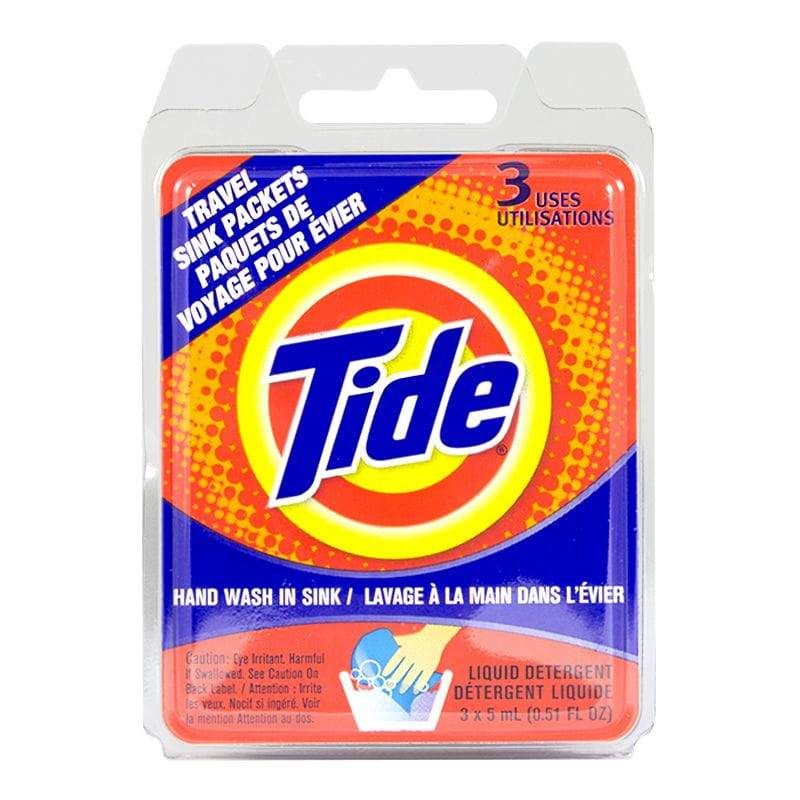 72 Units of Travel Size Tide Sink Packets Pack of 3 Laundry Detergent