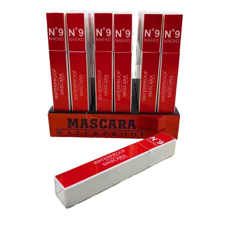 72 Units of Black Waterproof Mascara [Red and White Tube] Cosmetics