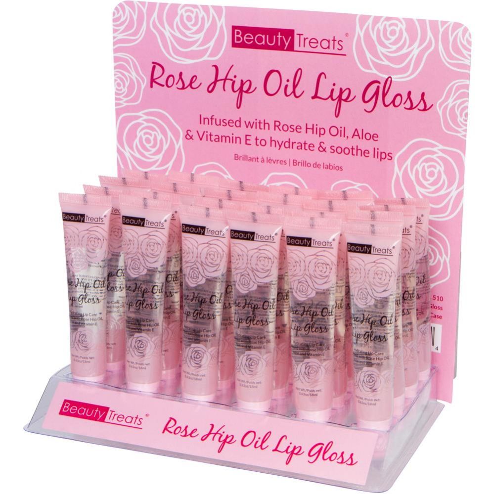 48 Units of Beauty Treat Rose Hip Oil Lip Gloss Lip Gloss at
