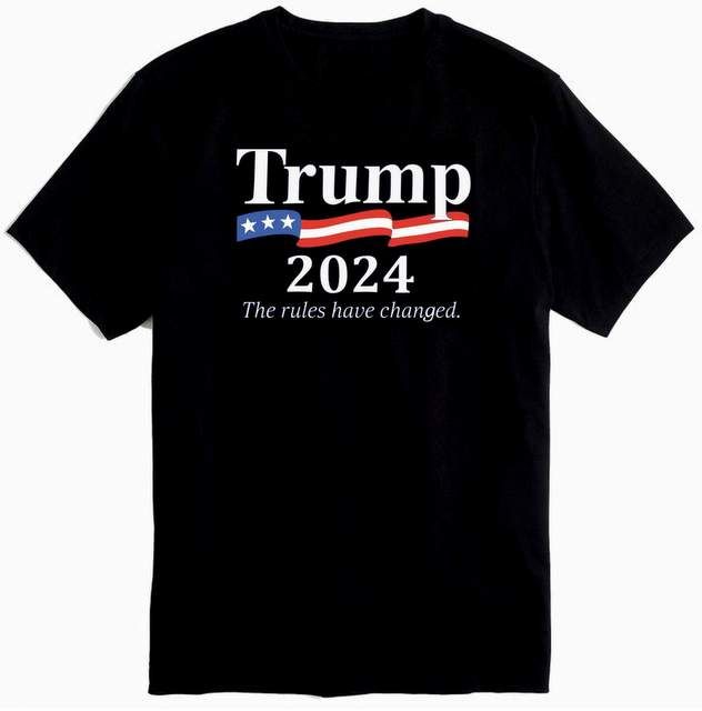 12 Units of Trump 2024 The Rules Have Changed Black Color Tshirt Mens