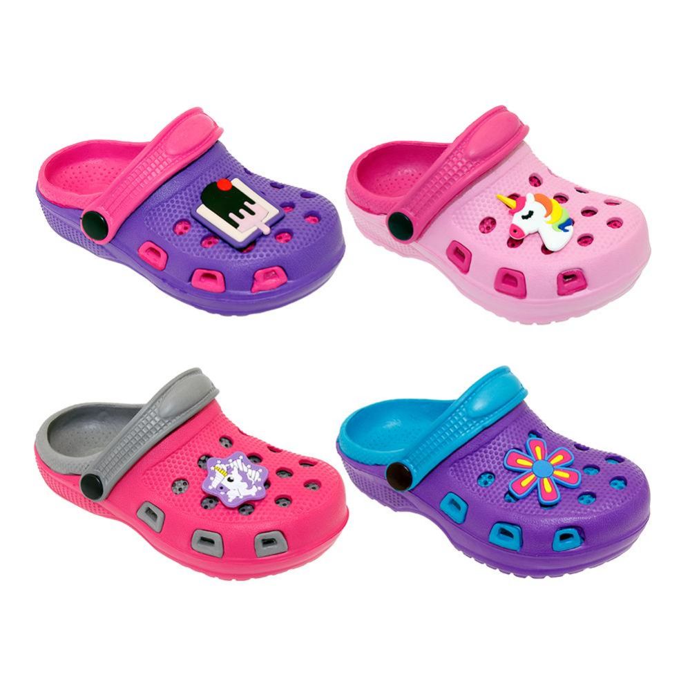 48 Units of Girls Clogs Assorted Colors And Styles Girls Slippers