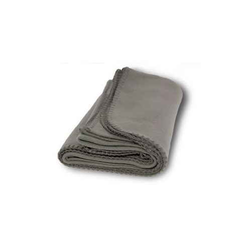36 units of promo fleece blanket throws gray fleece sherpa