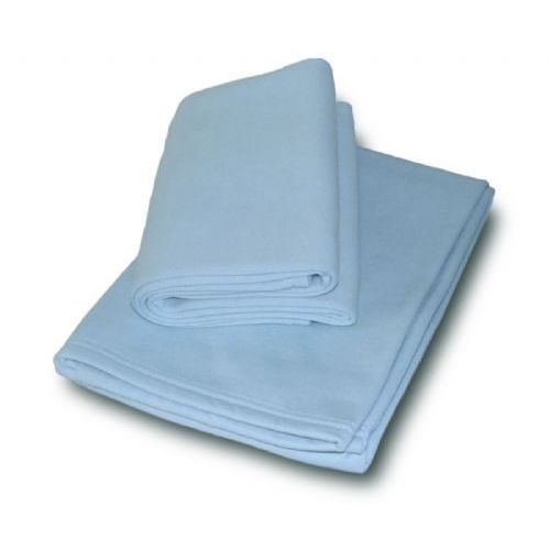 36 Units of Jersey Fleece Baby Blanket Baby Blue Fleece & Sherpa Blankets at