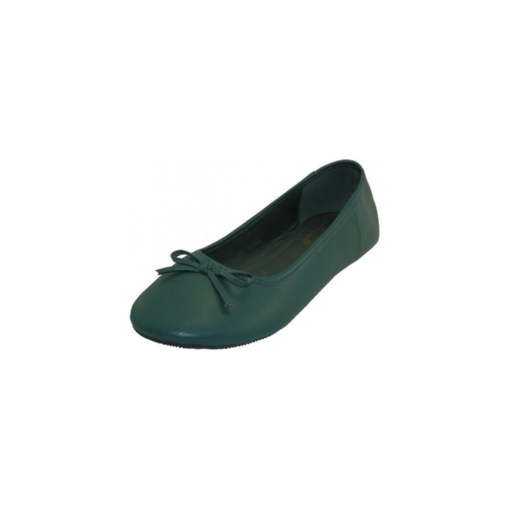 green lace up flats