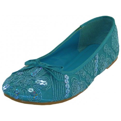 turquoise ballet slippers