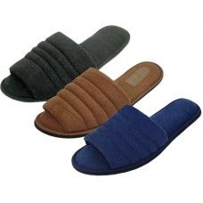 men's open toe house slippers