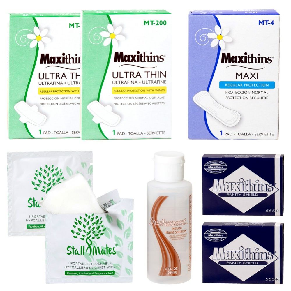48 Units of 8 Piece Feminine Hygiene Kits Hygiene kits at