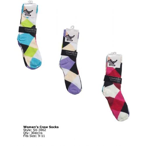 120 Units of Womans Trendy Crew Sock Womens Crew Sock at