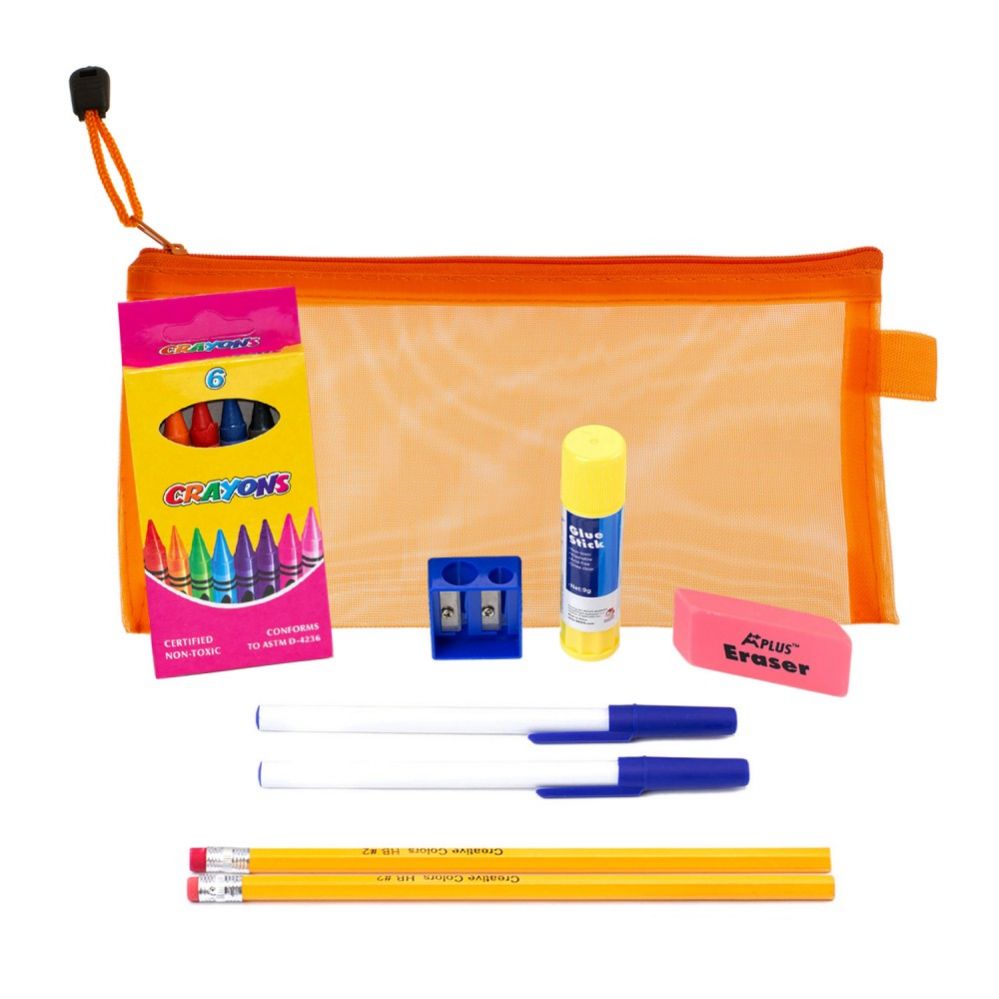 48 Units of 9 Piece Wholesale Kids School Supply Kit School and
