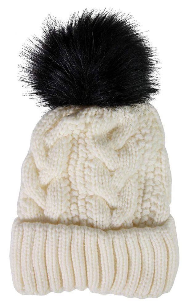 womens pom pom beanie hat