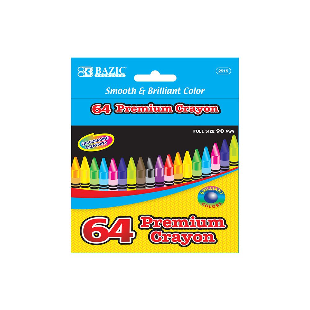 24 Units of 64 Ct. Color Crayon Chalk,Chalkboards,Crayons at