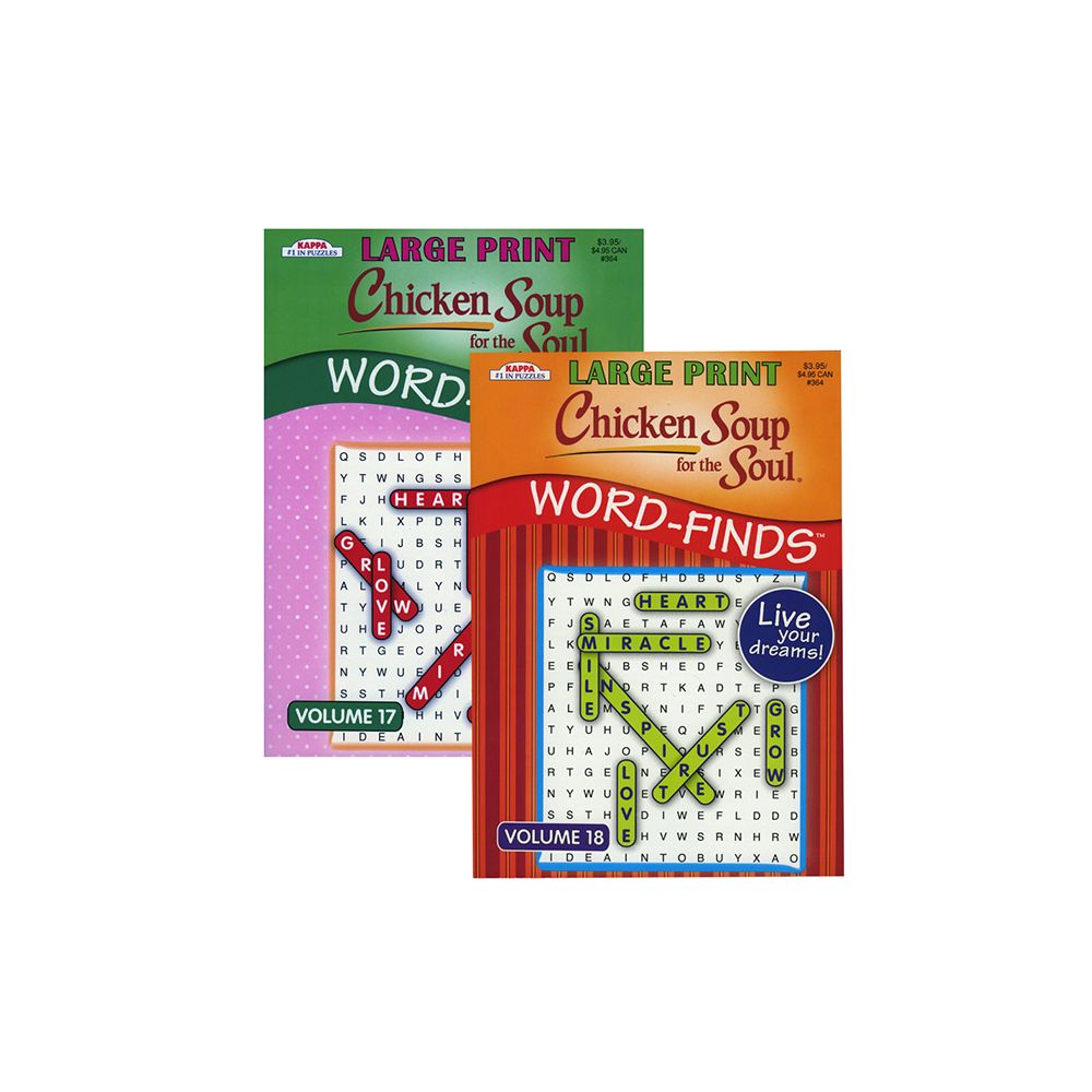 48 Units of Kappa Large Print Chicken Soup For The Soul Word Finds