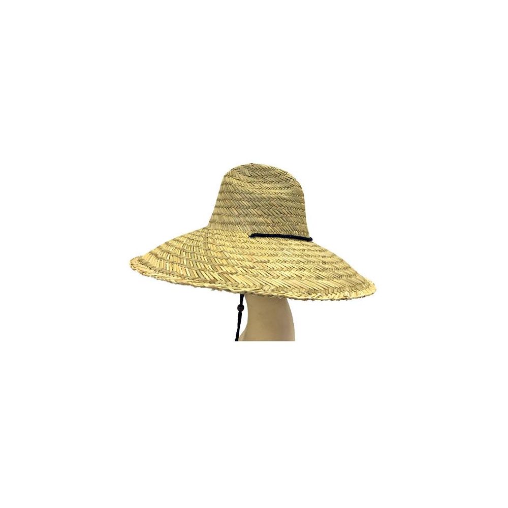 72 Units of JUMBO LIFEGAURD GRASS HAT WITH TIE HEAVY DUTY WEAVED GRASS