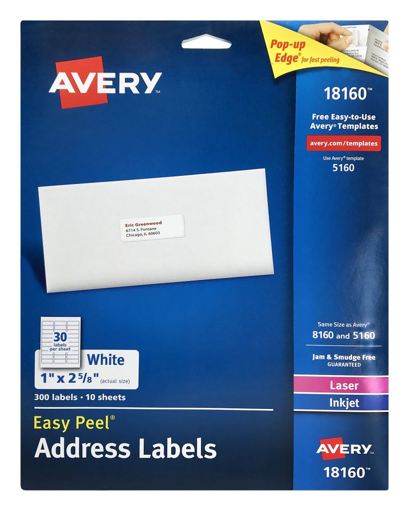 8 Units of Avery Easy Peel Address Labels - Labels ,Cards and Index Cards - at - alltimetrading.com