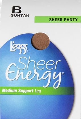 6 Units of Leggs Sheer Energy St Suntan B - Womens Thigh High Stocking ...