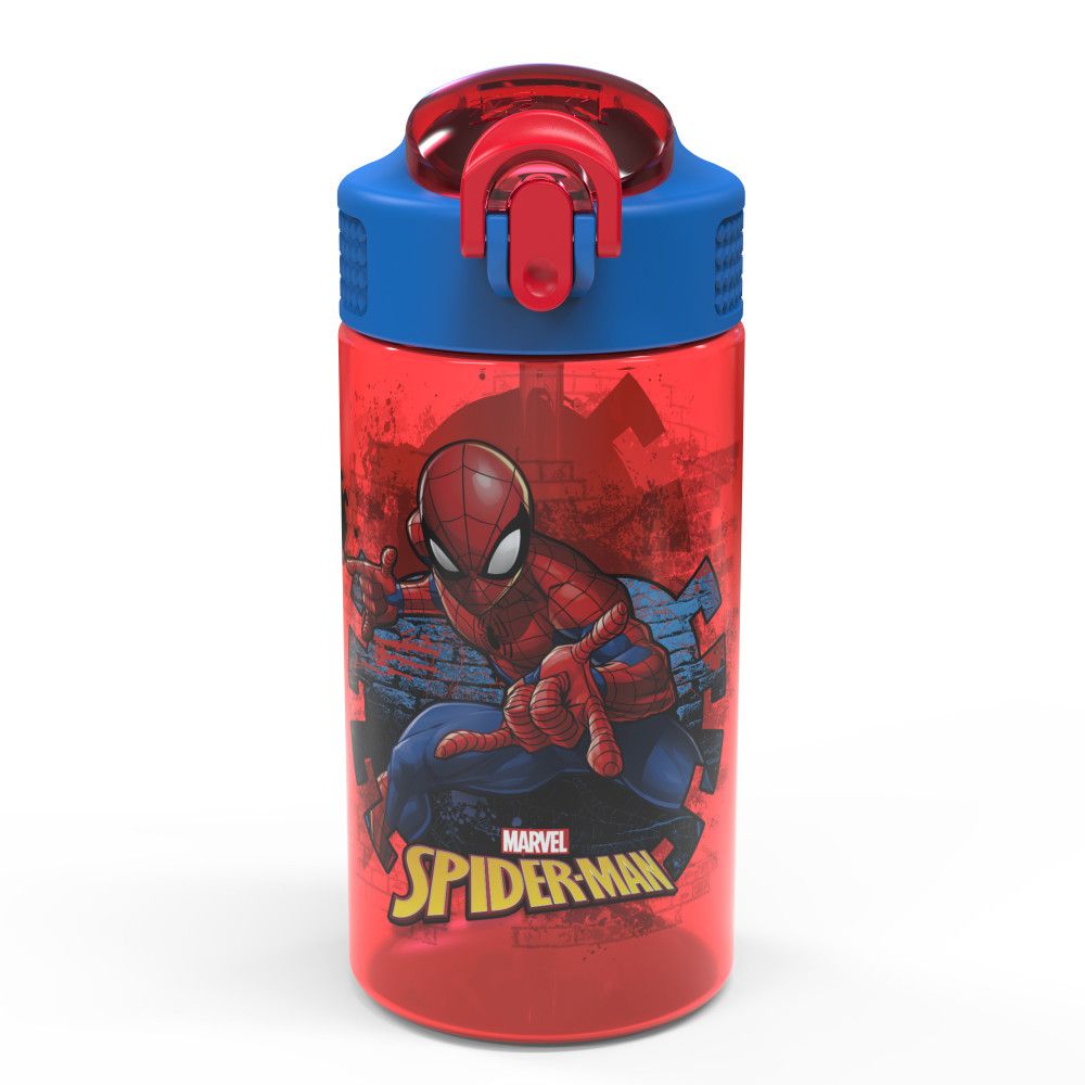 6 Units of Zak Designs Marvel Comics Bpa Free Spider-Man 16 Oz Water ...