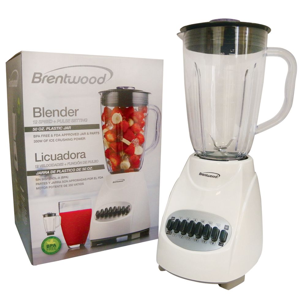 4 Units of Brentwood 12 Speed+pulse Blender 50 Ounce White Cetl Listed Kitchen Gadgets & Tools