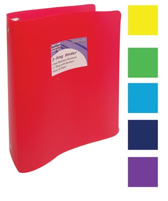 48 units of binder 1 inch 3 ring assorted colors clipboards and