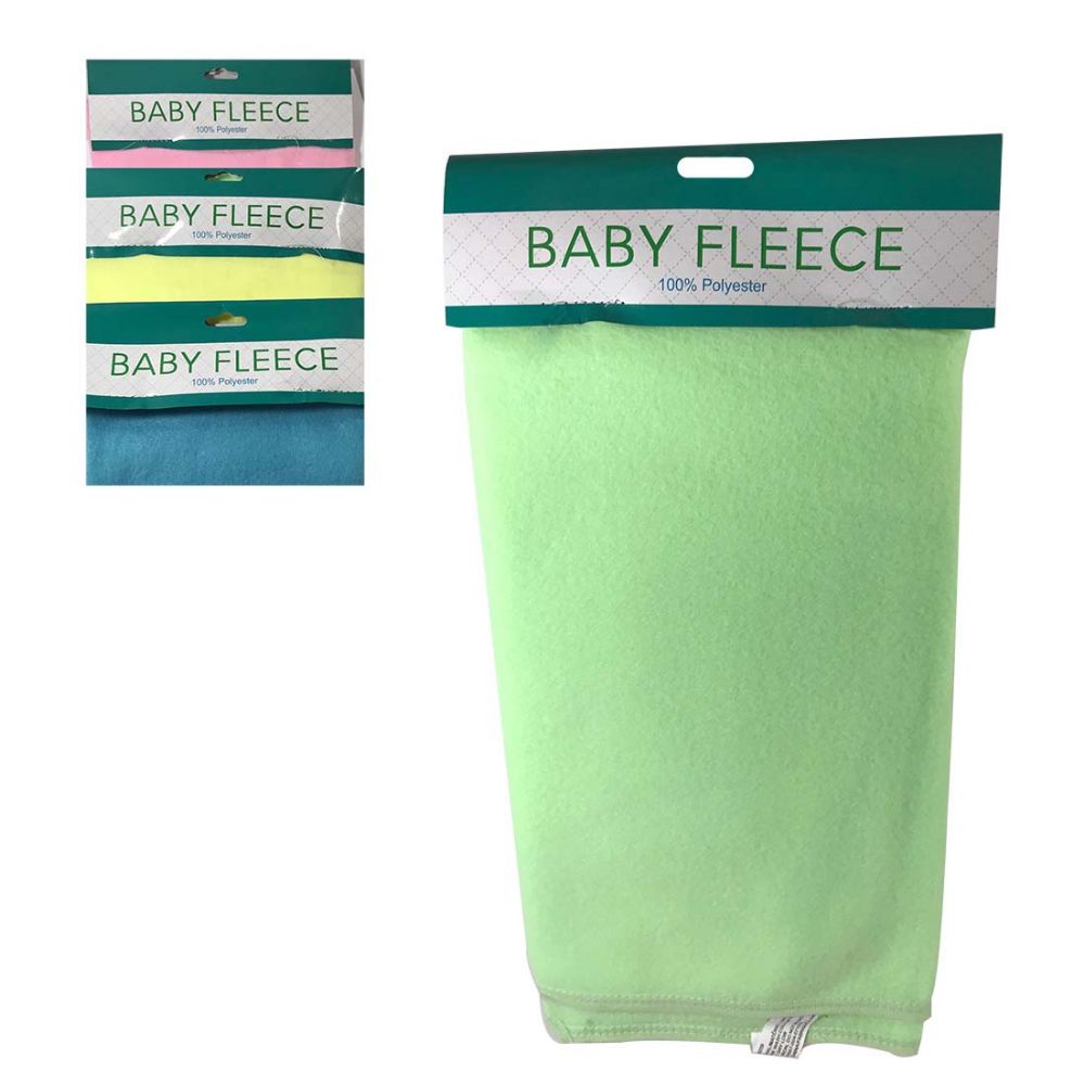 36 Units of Fleece Baby Blanket In 4 Assorted Colors Baby Accessories
