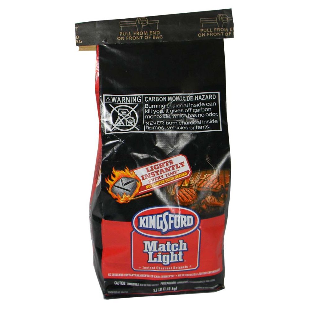 6 Units of Kingsford Instant Charcoal Briquets 3.1 Lb No Lighter Fluid